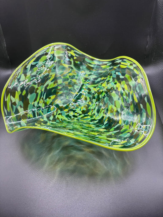 Green Small Wavy Bowl