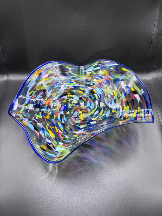 Multicolored Small Wavy Bowl